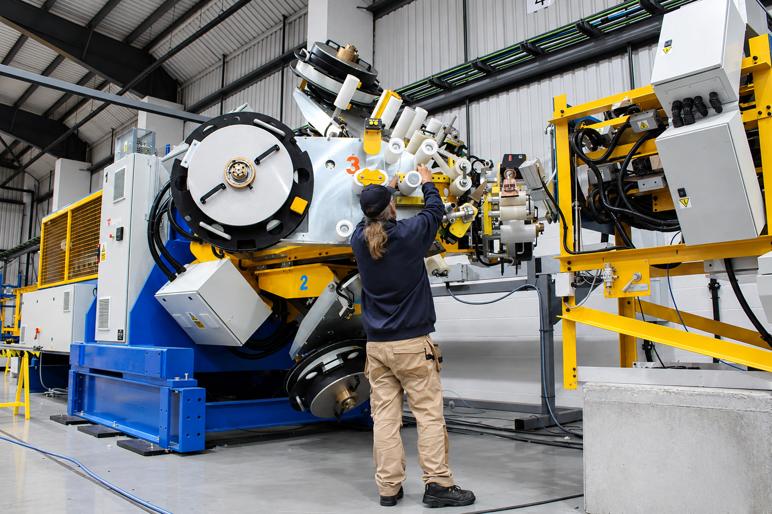 Industrial Machine Maintenance Floor
